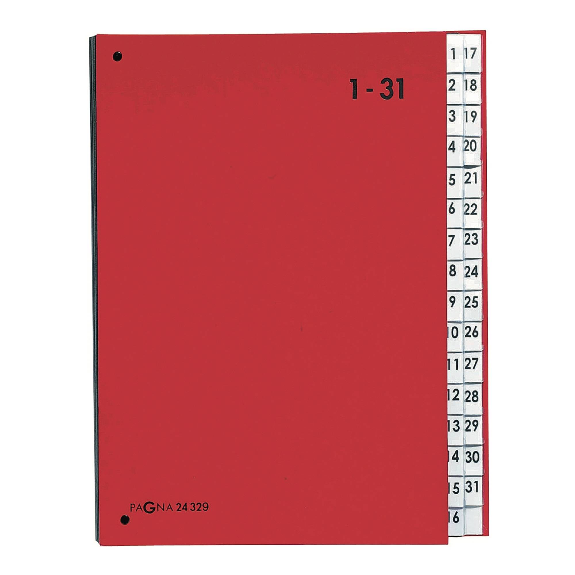 PAGNA Pultordner Color 32 Fächer 1-31 rot - 24329-01