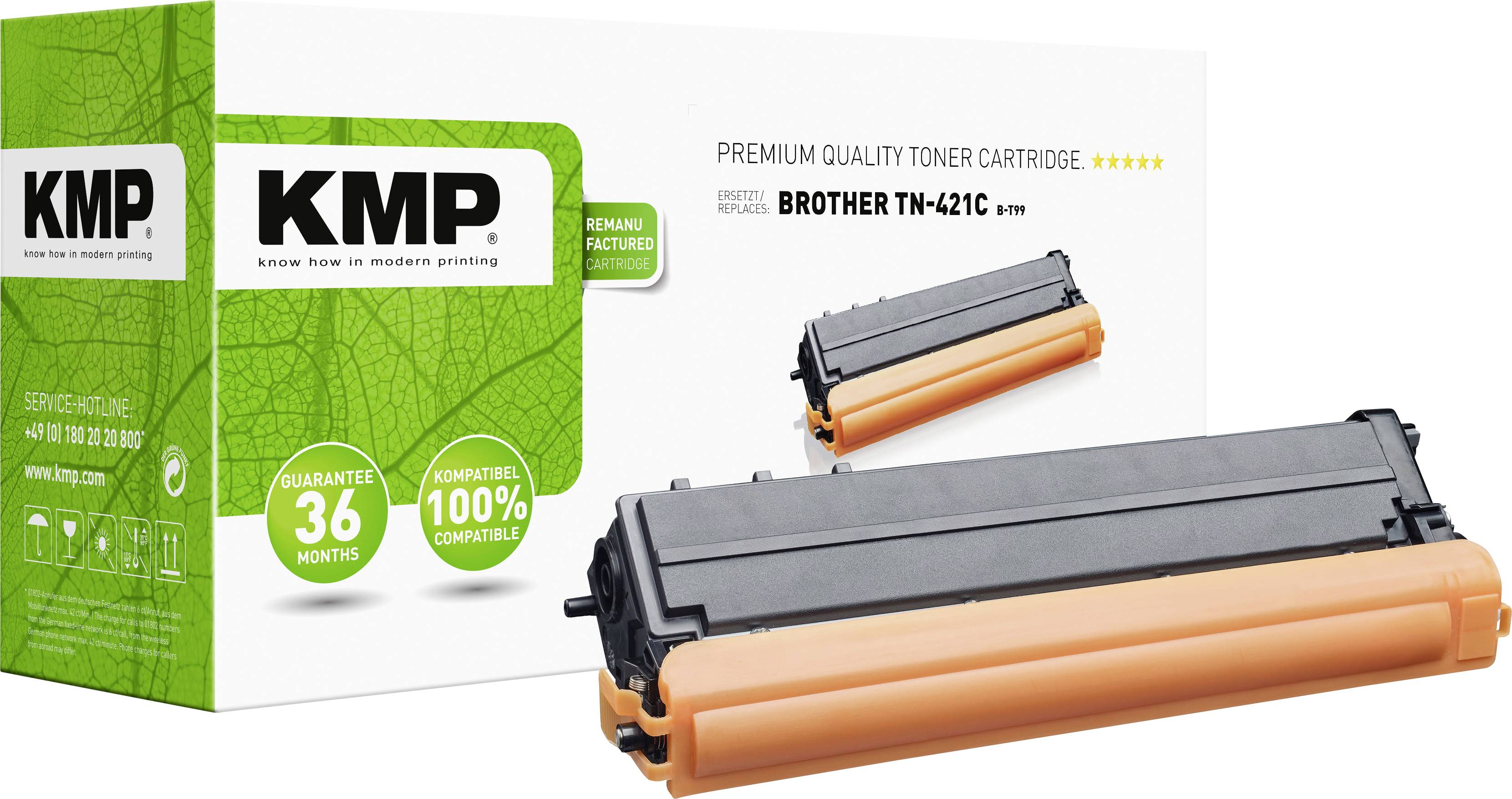 KMP Toner Brother TN-421C/TN421C cyan 1800 S. B-T99 remanufactured - 1265,0003