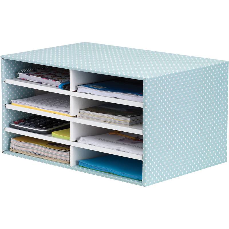 BankersBox Schreibtisch Organizer A4 8 Fächer grün/weiß 1PK