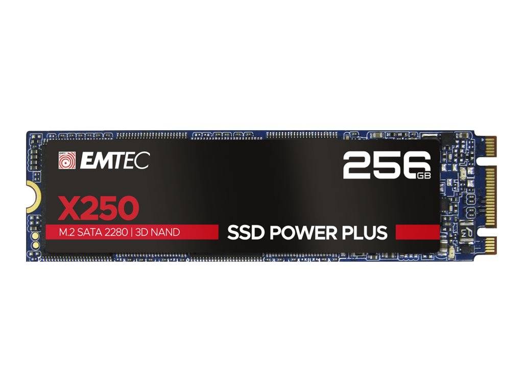 3126170170453 - EMTEC SSD Power Plus X250 - SSD - 256 GB - intern - M2 2280 - SATA 6Gb s