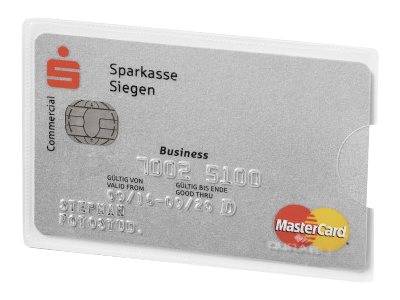 DURABLE Kreditkartenhülle RFID SECURE 3 Stück silber - 890319