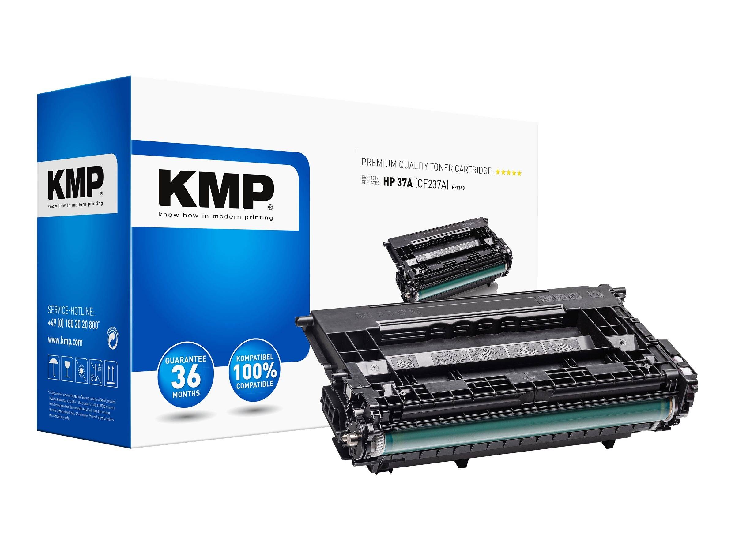 KMP Toner HP CF237A black 16.000 S. H-T248 remanuf extern retail - 2544,0000