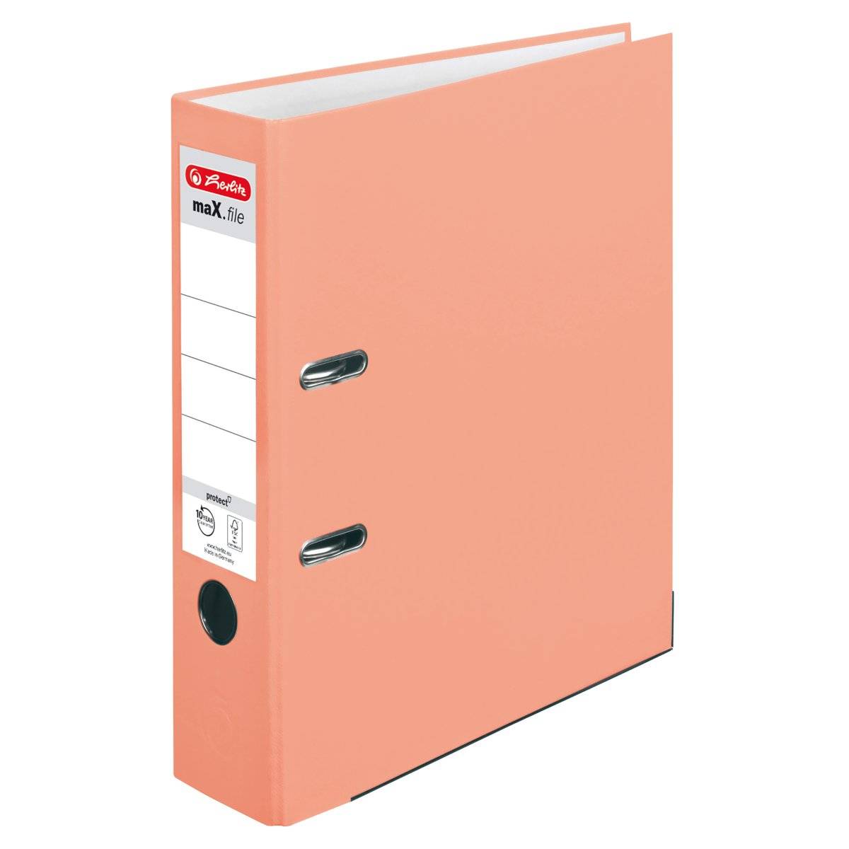 Herlitz Ordner maX.file protect A4 8cm lachs - 50028467