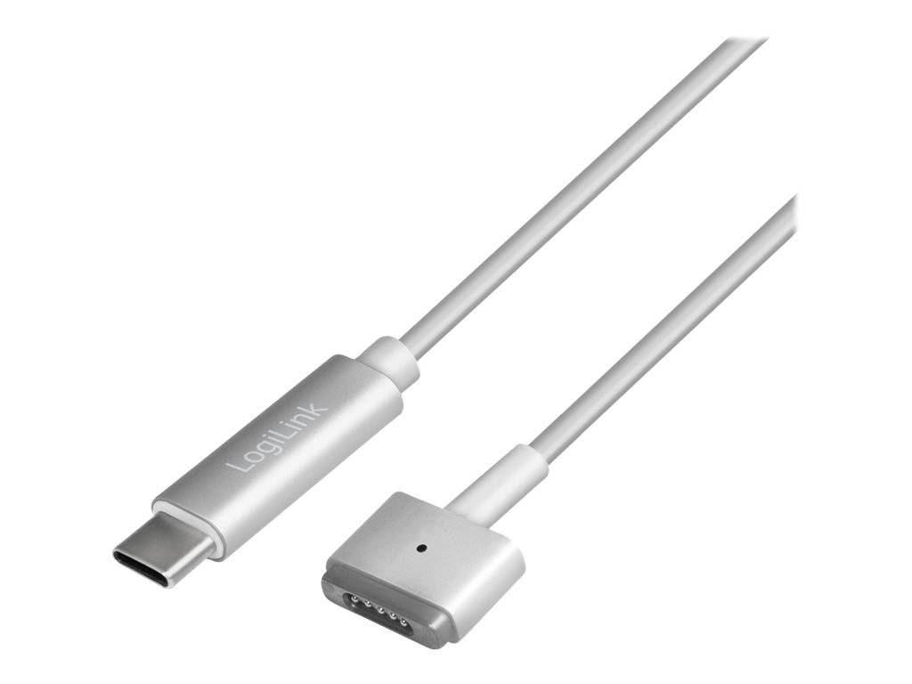 LogiLink USB-C Ladekabel zu Apple Mag Safe 2charg. 1,8m,silb - PA0226