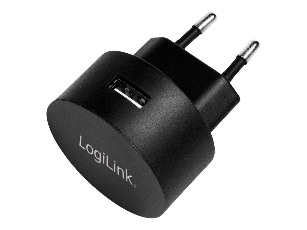 Logilink USB Steckdosenadapter 1port,10.5W,Fast Charging,sch - PA0217