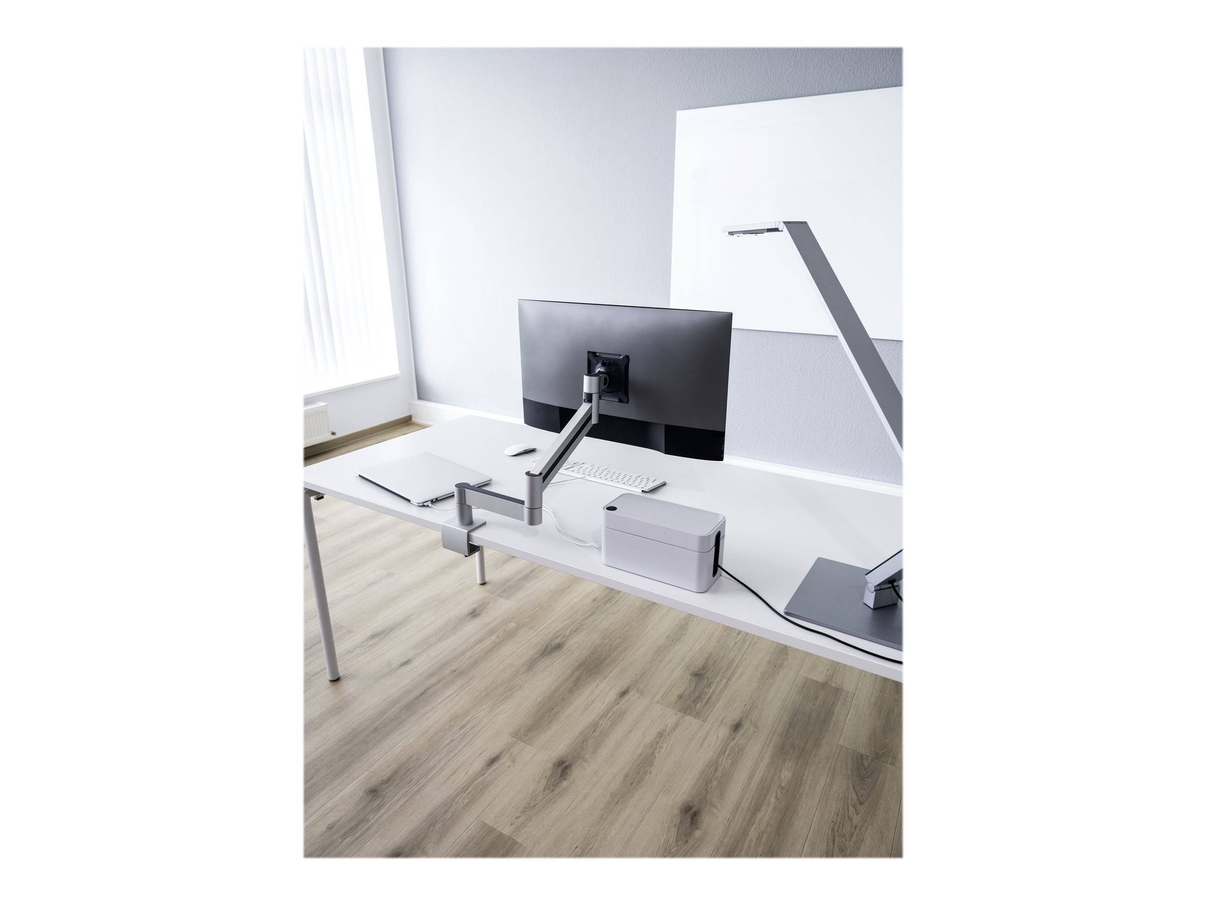 DURABLE Monitorhalterung PRO mit Arm 1 Mon. Tischklem Silber - 508323