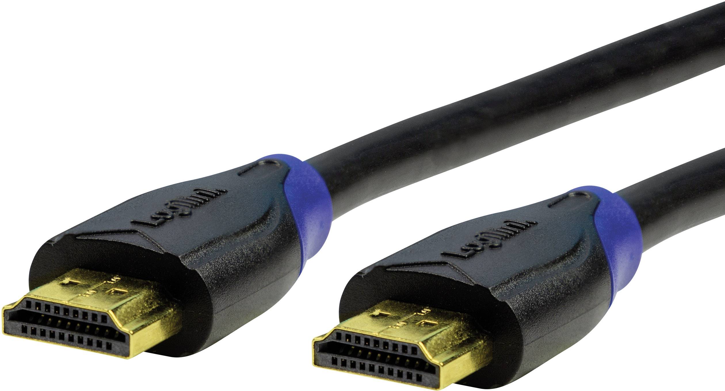 Logilink HDMI-Kabel Ethernet High Speed, 4K2K/60Hz,1.00m sw. bulk - CH0061