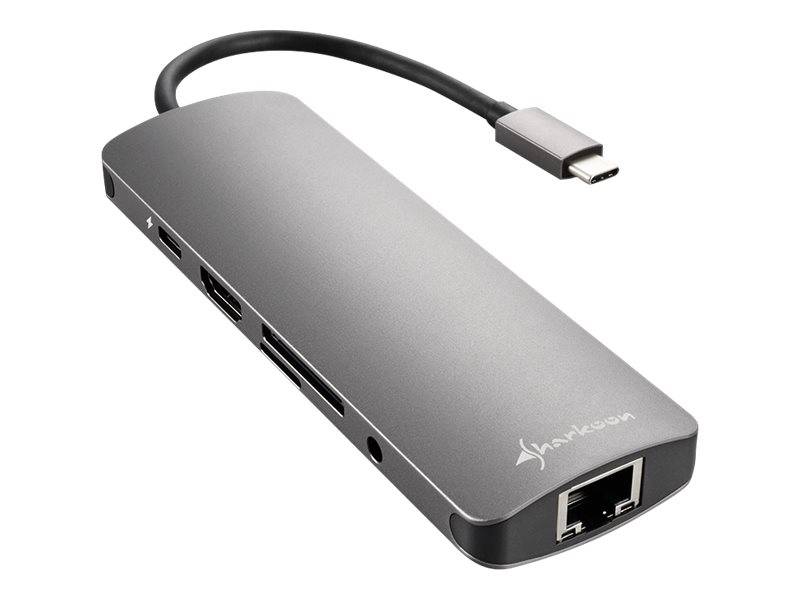 Sharkoon Combo Adapter USB 3.0 Type C grau - 4044951026739