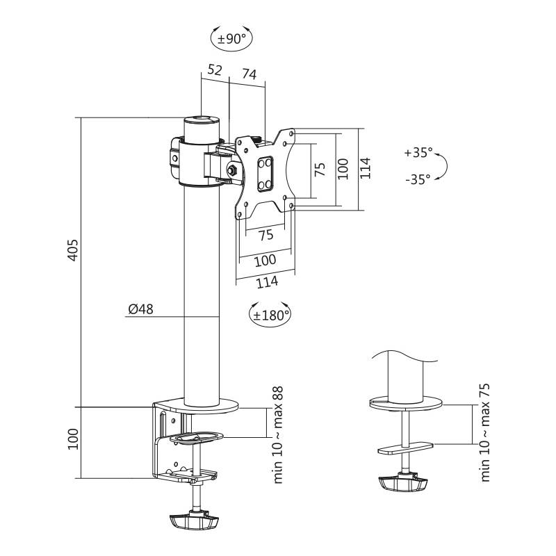 LogiLink TIS 17-32 1TFT  9KG                       schwarz