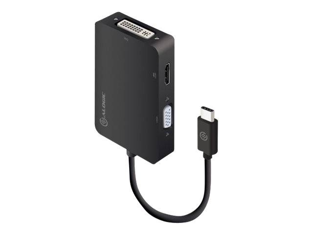 Alogic Adapter USB-C 3In1 -> HDMI VGA schwarz - UCVGDVHD-ADP