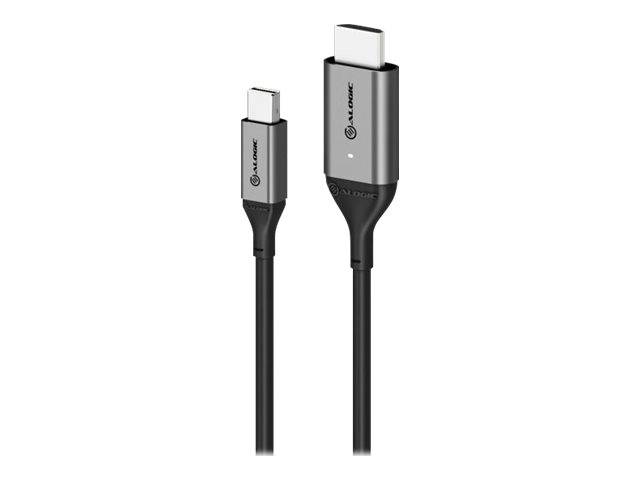 Alogic Adapter DisplayPort Mini -> HDMI 2.0 4K 60Hz grau - ULMDPHD02-SGR