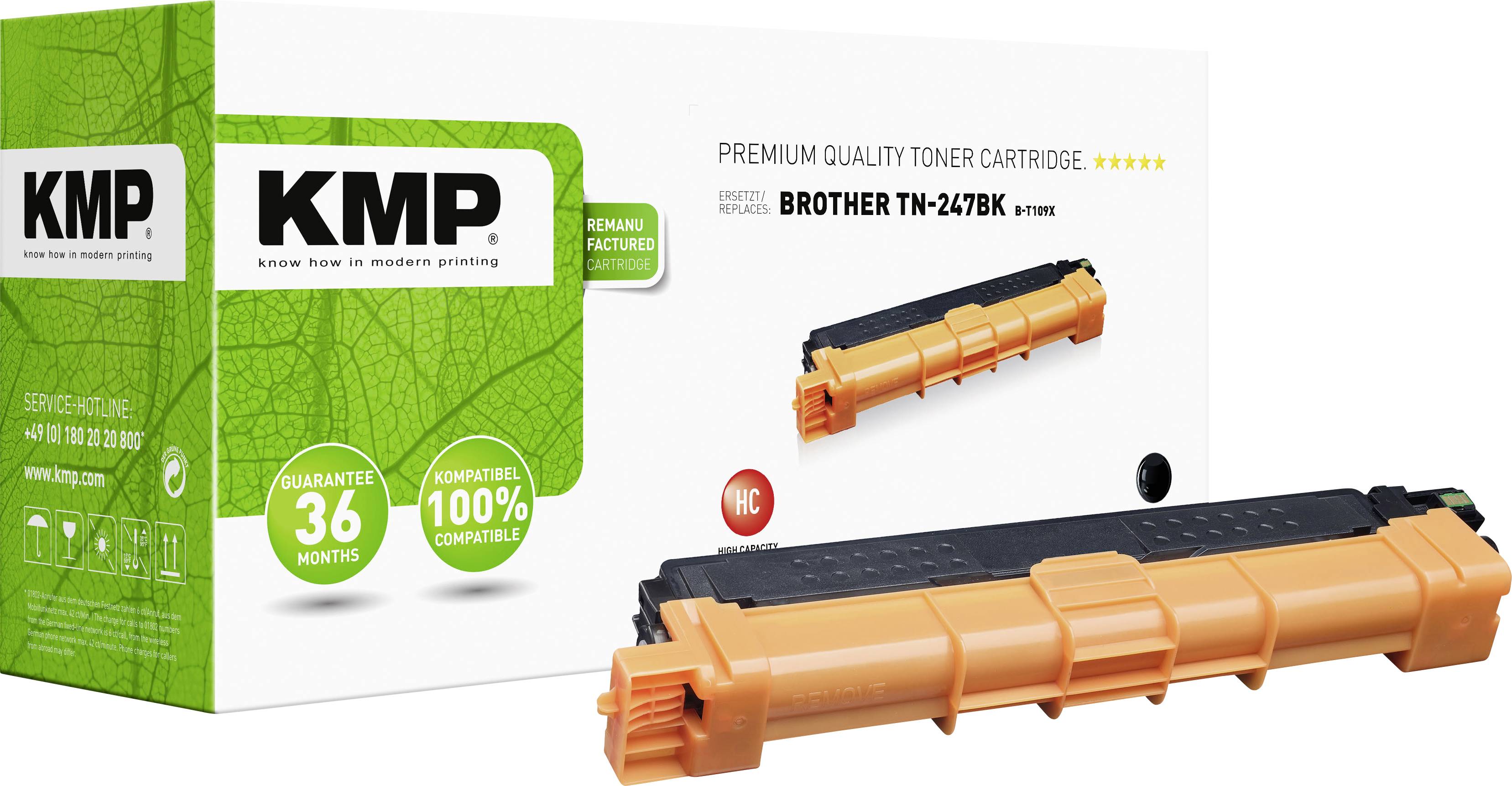 KMP Toner Brother TN-247BK black 3.000 S. B-T109X remanufactured