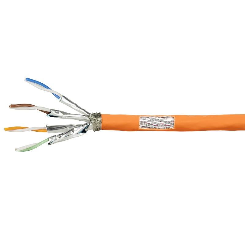 Logilink Verlegekabel S/FTP Cat7 AWG23 1000MHz orange 100,0m - CPV0060