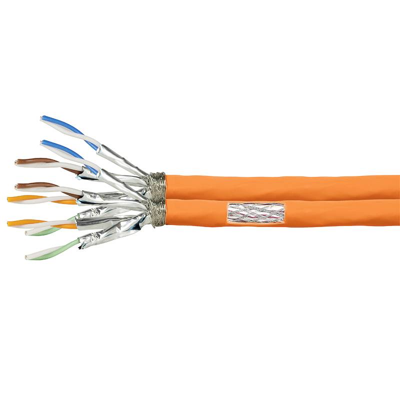 Logilink Verlegekabel S/FTP Cat7 AWG23 1000MHz,orange,duplex - CPV0063