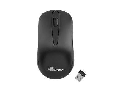 MediaRange Maus Wireless 3 Tasten schwarz - MROS209