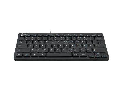 MediaRange Tastatur USB 2.0 Kompakt Flach 78 Tasten Schwarz - MROS112