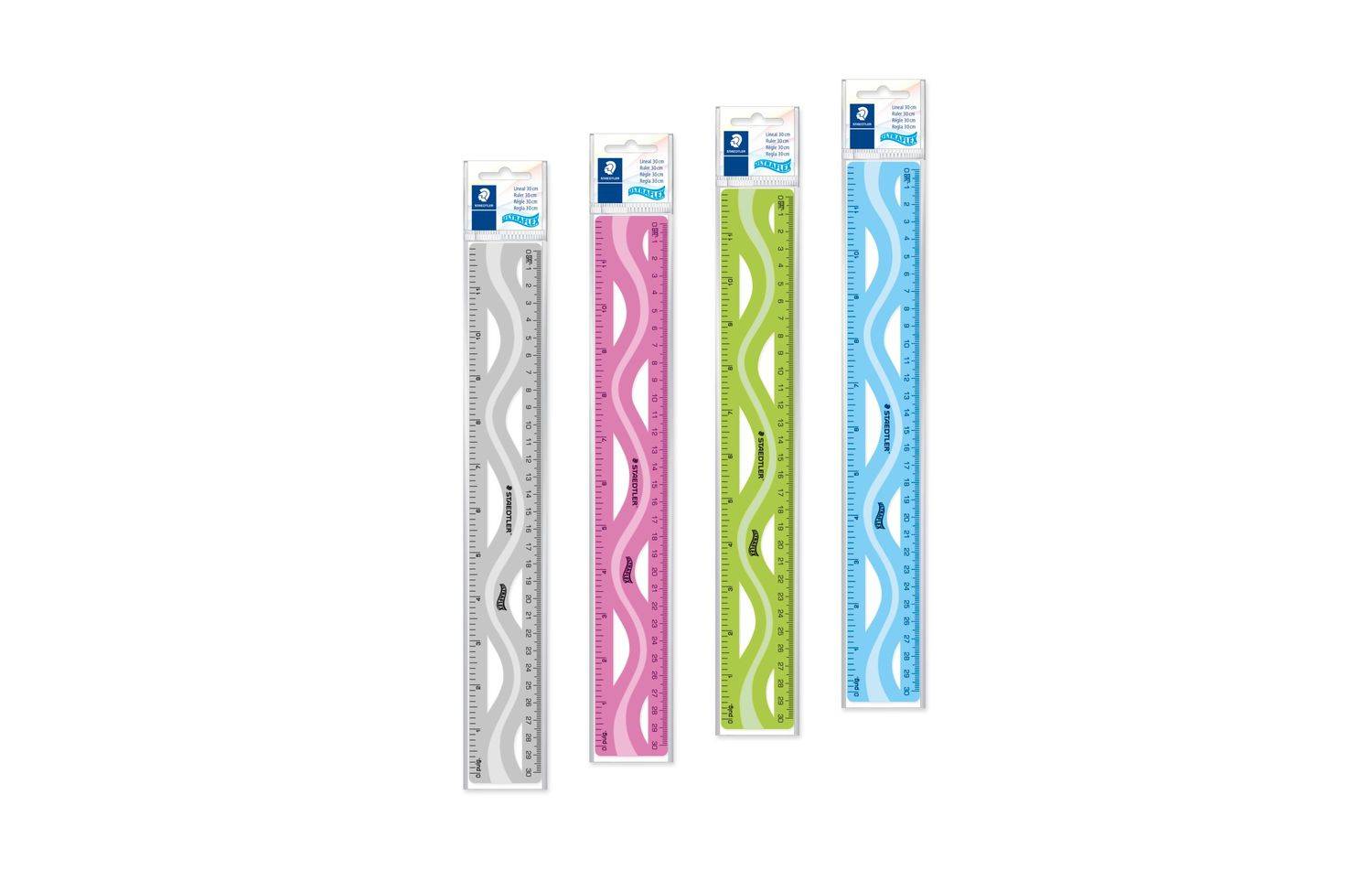 STAEDTLER Lineal 30 cm ultraflex farblich sortiert - 562 30UF-S