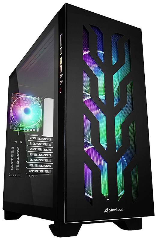 Sharkoon Gehäuse Elite Shark CA300T ATX/E-ATX 2xGlas schwarz - 4044951030149