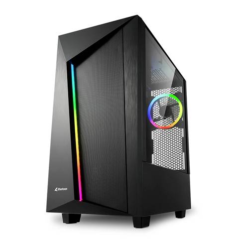 Sharkoon Gehäuse REV100 ATX 1xGlas schwarz - 4044951030163