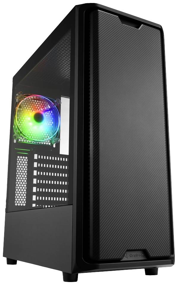 Sharkoon Gehäuse SK3 RGB ATX 1xGlas schwarz - 4044951030170