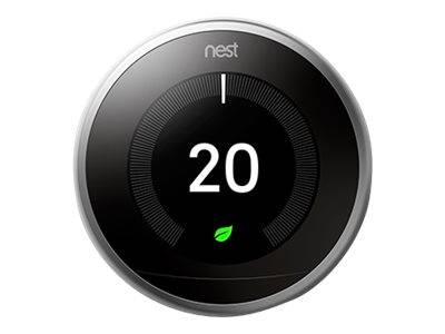 Google Nest Learning Thermostat V3 Premium Steel - T3028FD