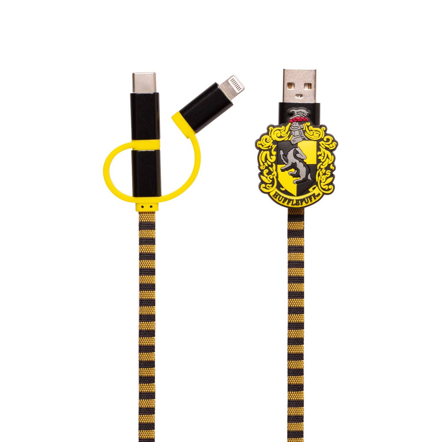 5060613317723 - ThumbsUp! Hogwarts Hufflepuff 3in1 Lightning Micro USB-C