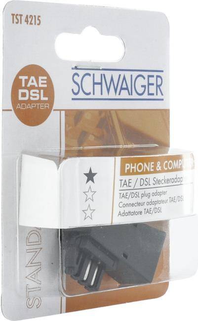 Schwaiger Steckeradapter TAE-F Steck.RJ45 Buchse - TST4215533