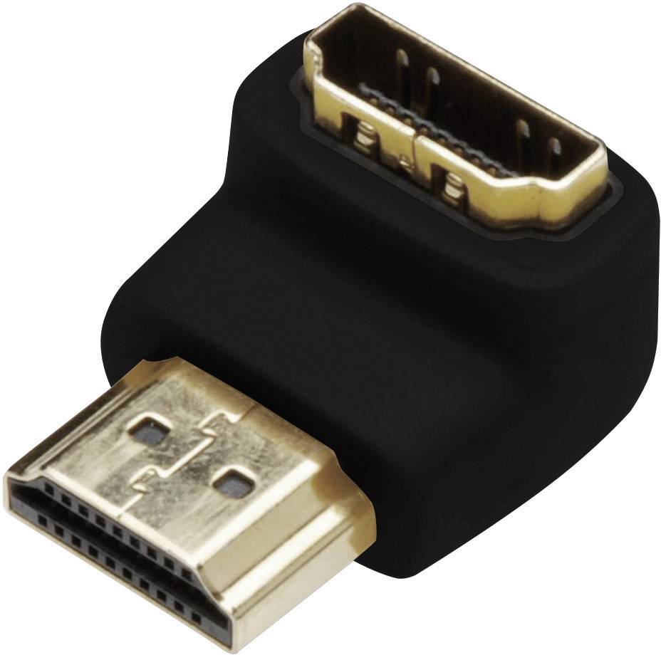 4016032296164 - DIGITUS HDMI Adapter Typ A 90ø gewinkelt St Bu UltraHD schwarz