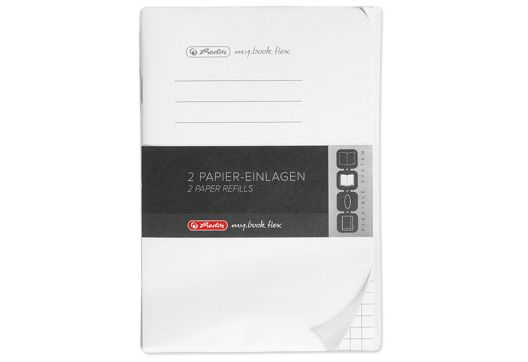 Herlitz Refill my.book flex A6 2x 40Bl. kariert FSC Mix - 50034154