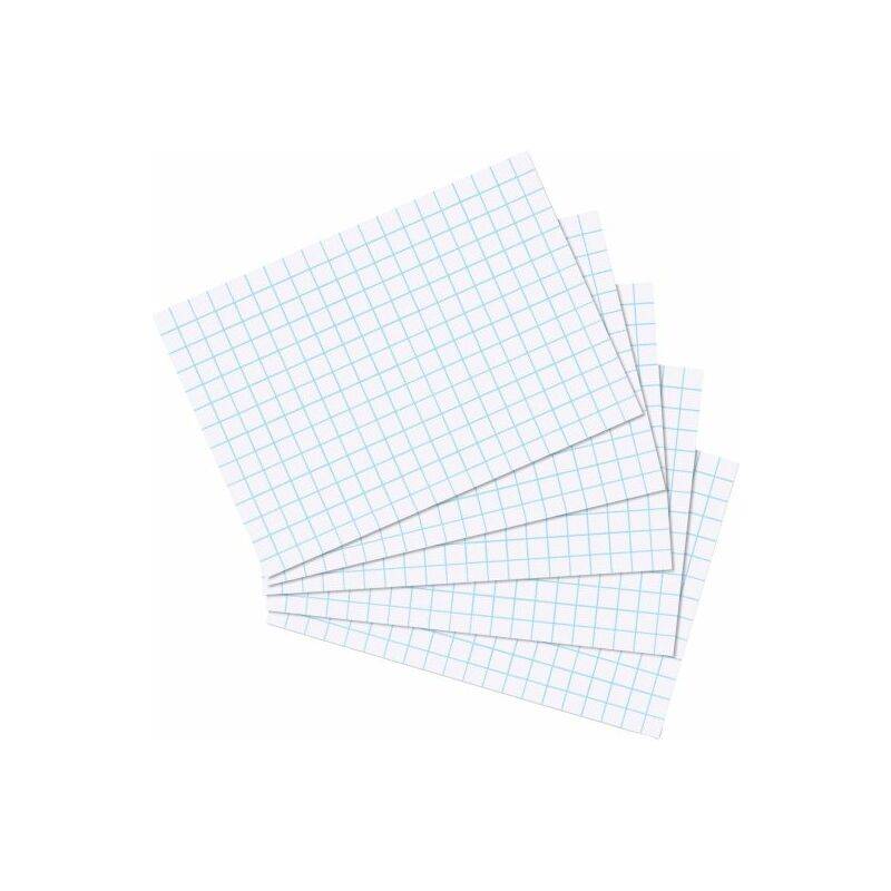 Herlitz Karteikarte A5 kariert weiß hf 100er Packung - 10621290