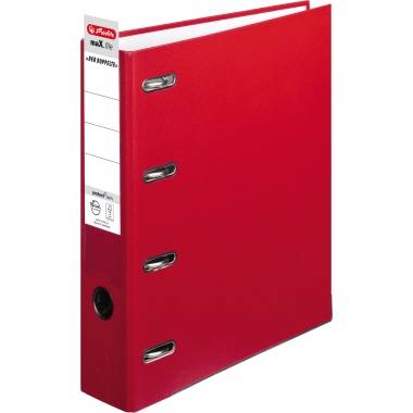 Herlitz Doppelordner maX.file protect A4 7cm 2xA5 quer rt - 10842268