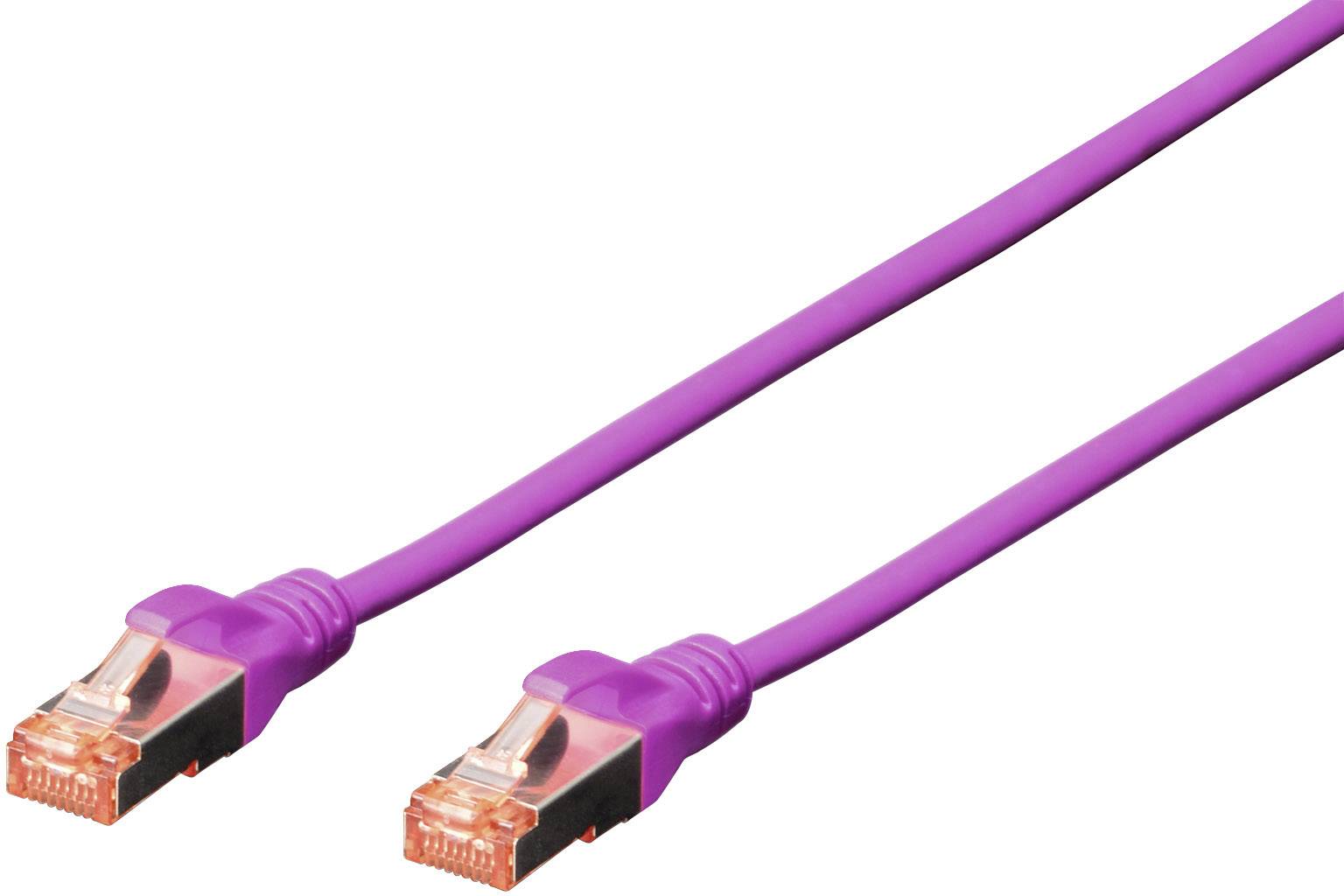 DIGITUS CAT 6 S/FTP Patchkabel, 2m, violet - DK-1644-020/VI