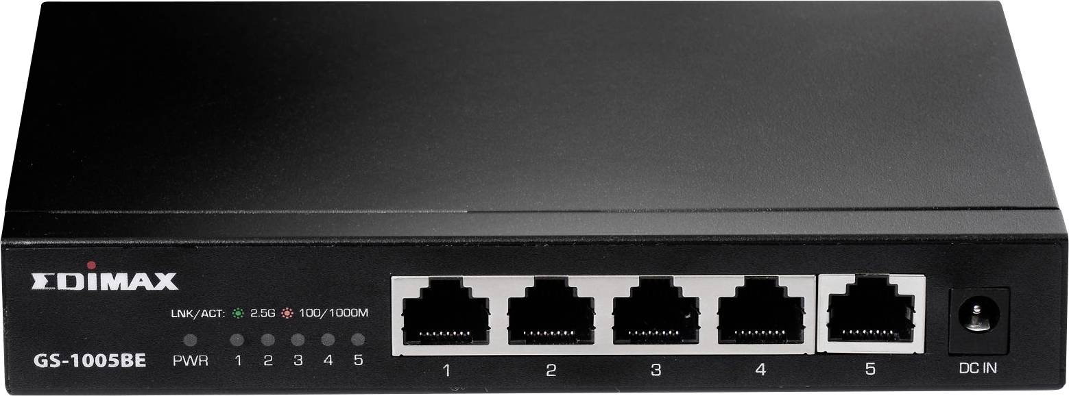 EDIMAX Switch 5x GE GS-1005BE (2.5GbE High Speed unmanaged) - GS-1005BE