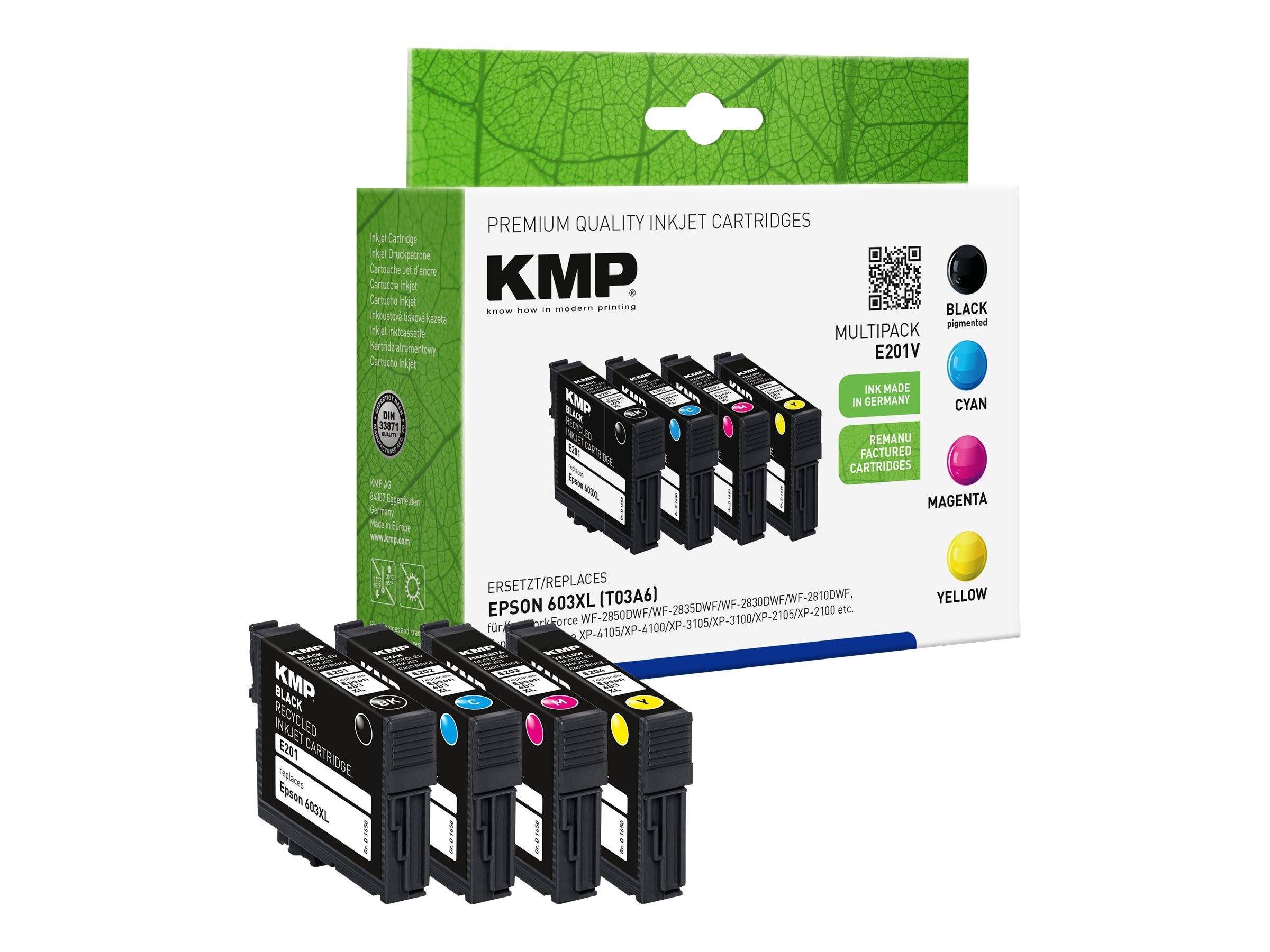 KMP Patrone Epson 603XL T03A6 Multip. 500-3500 S. E201V remanufactured - 1650,4005