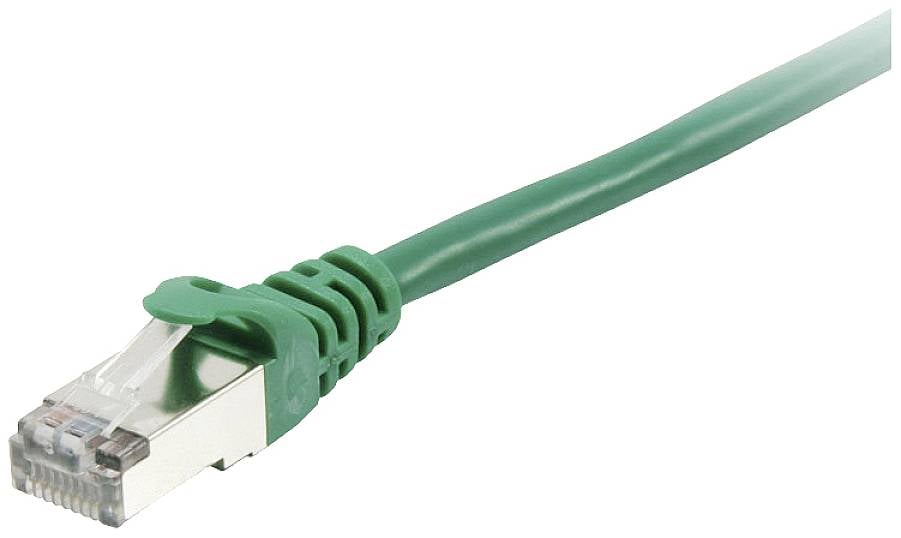 4015867107263 - 605640 RJ45 Netzwerkkabel Patchkabel cat 6 s ftp 100 m Grün vergoldete Steckkontakte 1 St - Equip