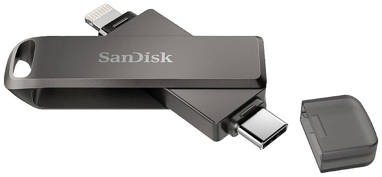 USB-Stick 128GB SanDisk iXpand Luxe Apple Lightning/USB-C - SDIX70N-128G-GN6NE