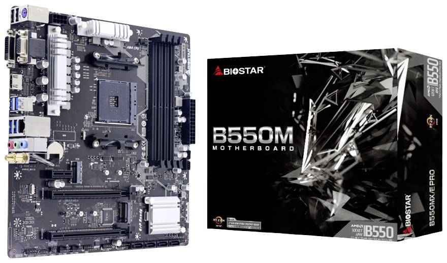 Biostar B550MX/E Pro (B550,AM4,mATX,DDR4) - B550MX/E PRO