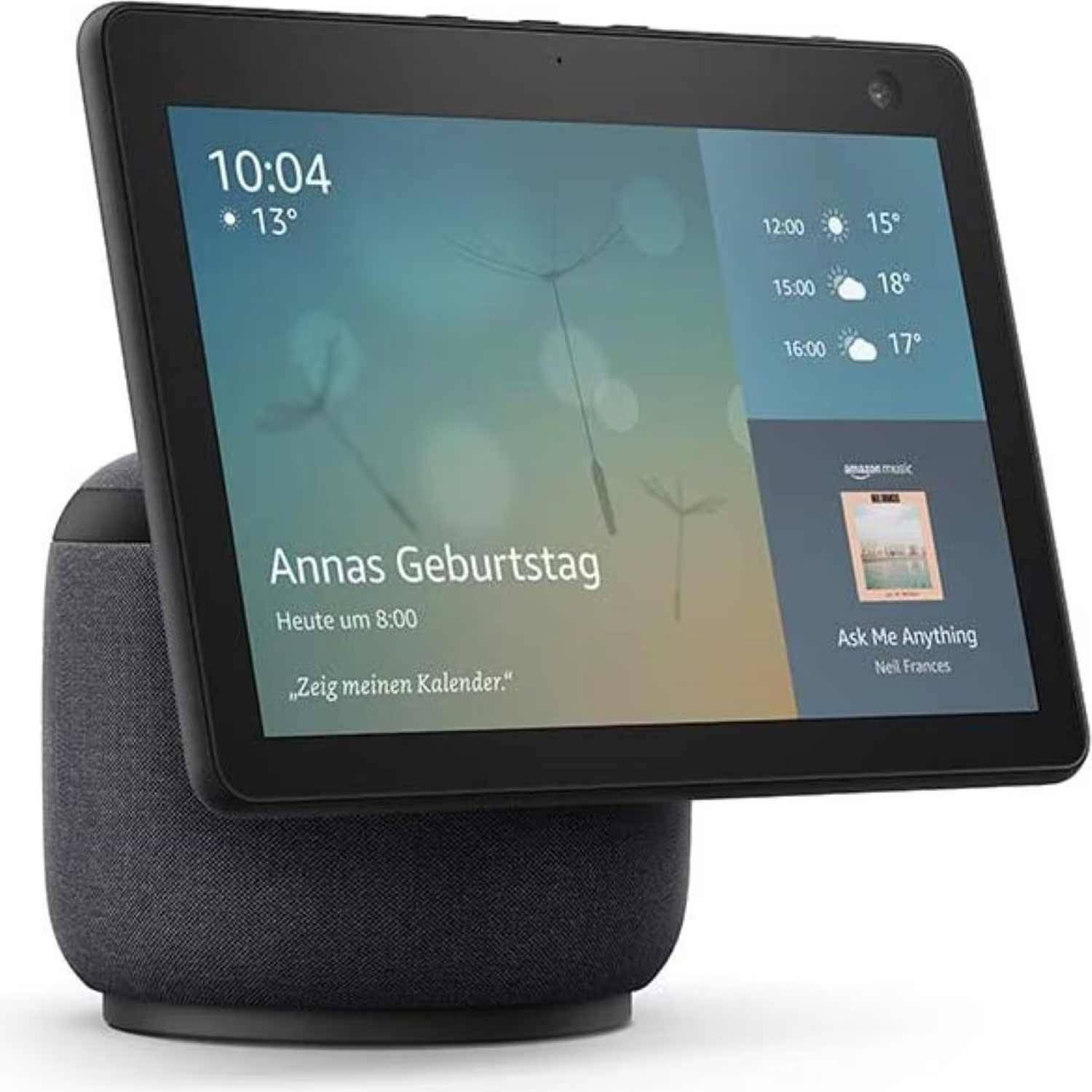 Amazon Echo Show 10 (3nd Generation 2021) Antraciet DE - B084P3KP2S