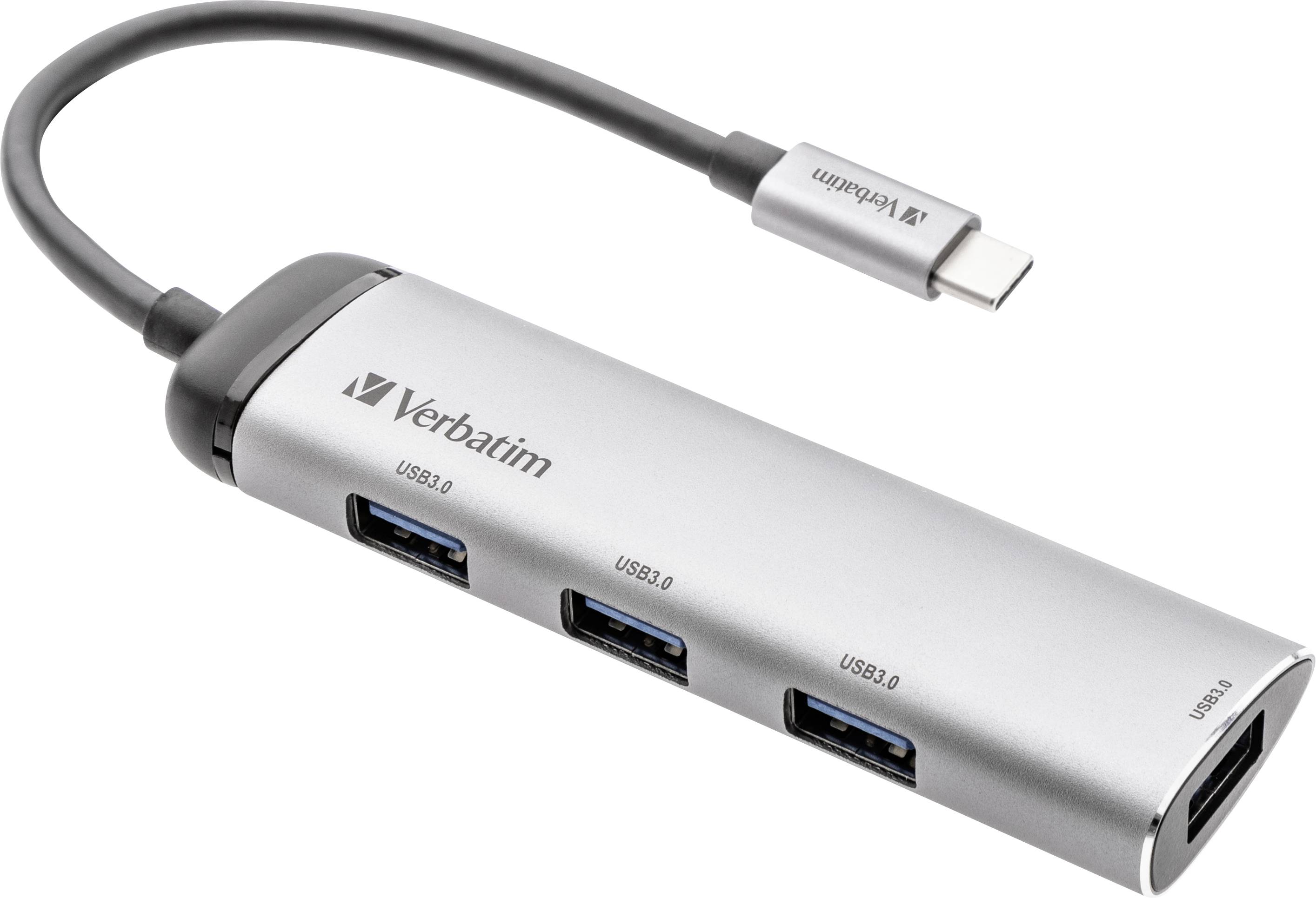 USB-C Verbatim Multiport HUB 4-Port USB 3.2 GEN 1Type A - 49147