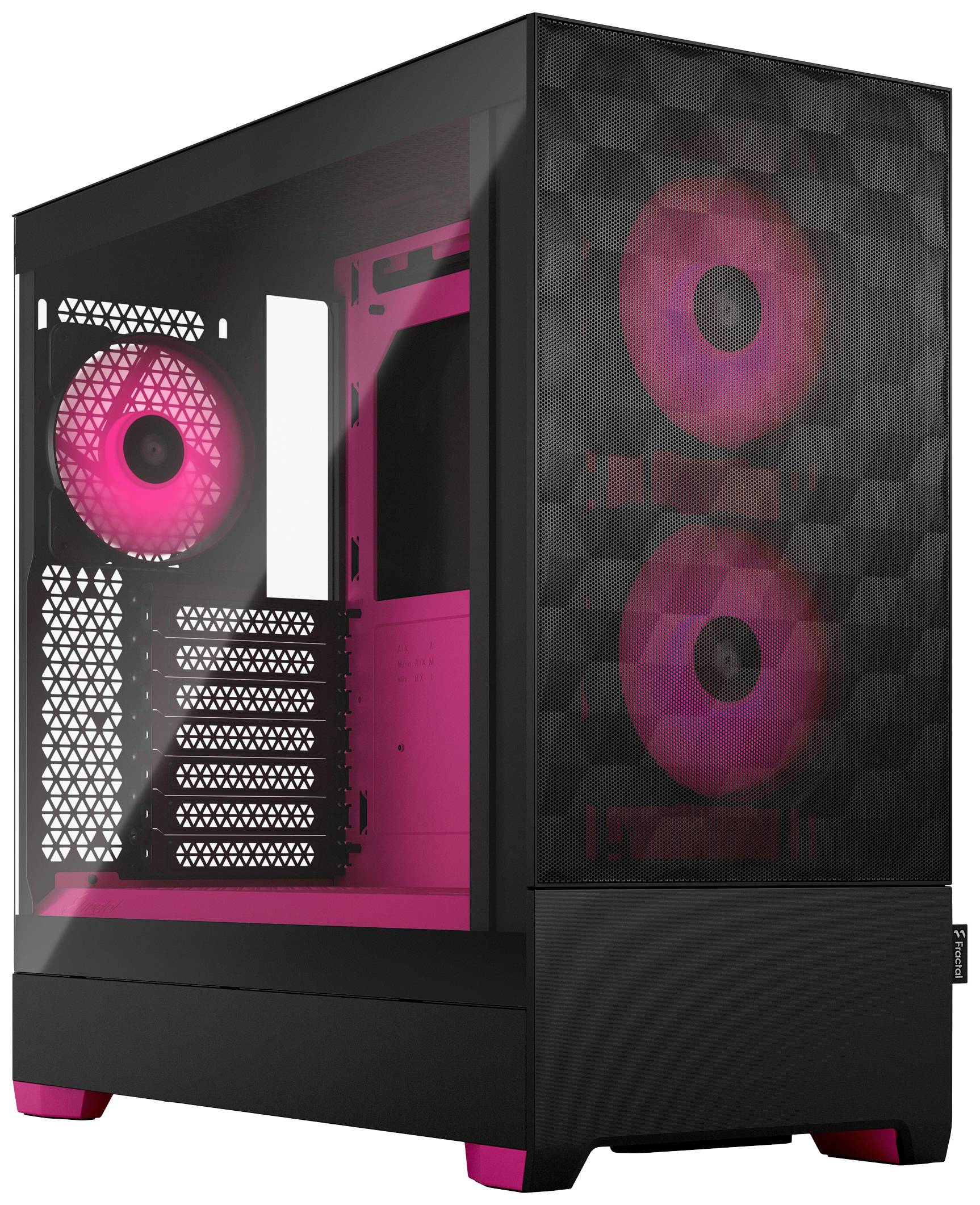 FRACTAL DESIGN Geh Pop Air RGB Magenta Core TG Clear Tint - FD-C-POR1A-03