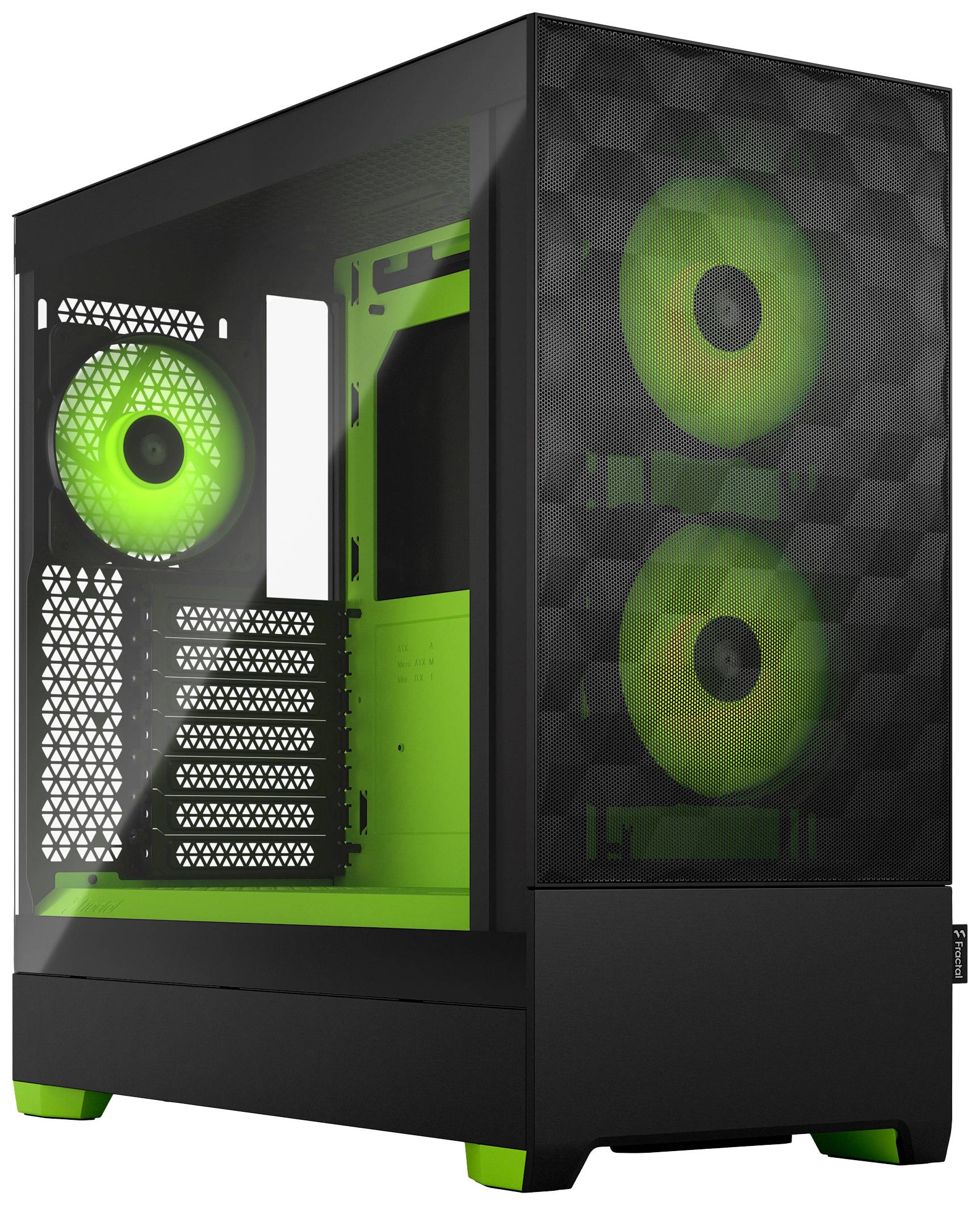 FRACTAL DESIGN Geh Pop Air RGB Green Core TG Clear Tint - FD-C-POR1A-04