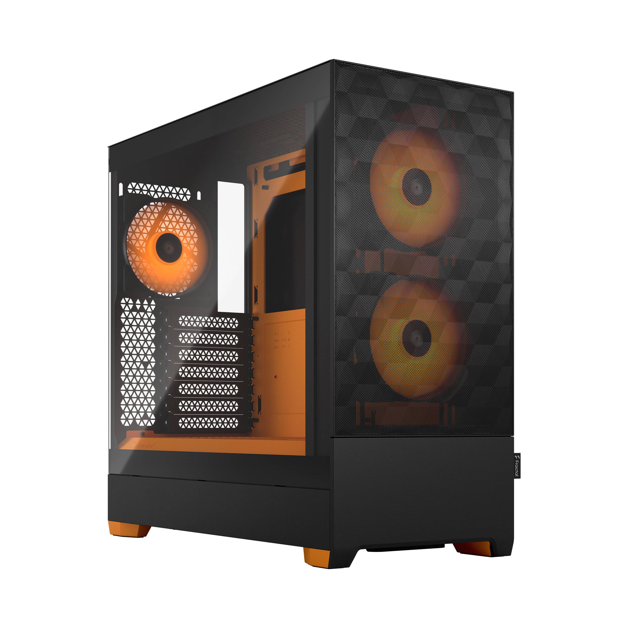 FRACTAL DESIGN Geh Pop Air RGB Orange Core TG Clear Tint - FD-C-POR1A-05