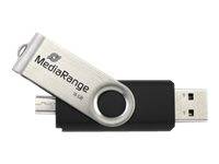 4260459612452 - MR932 - USB-Flash-Laufwerk - 32 GB - USB 20   micro USB - Schwarz Silber