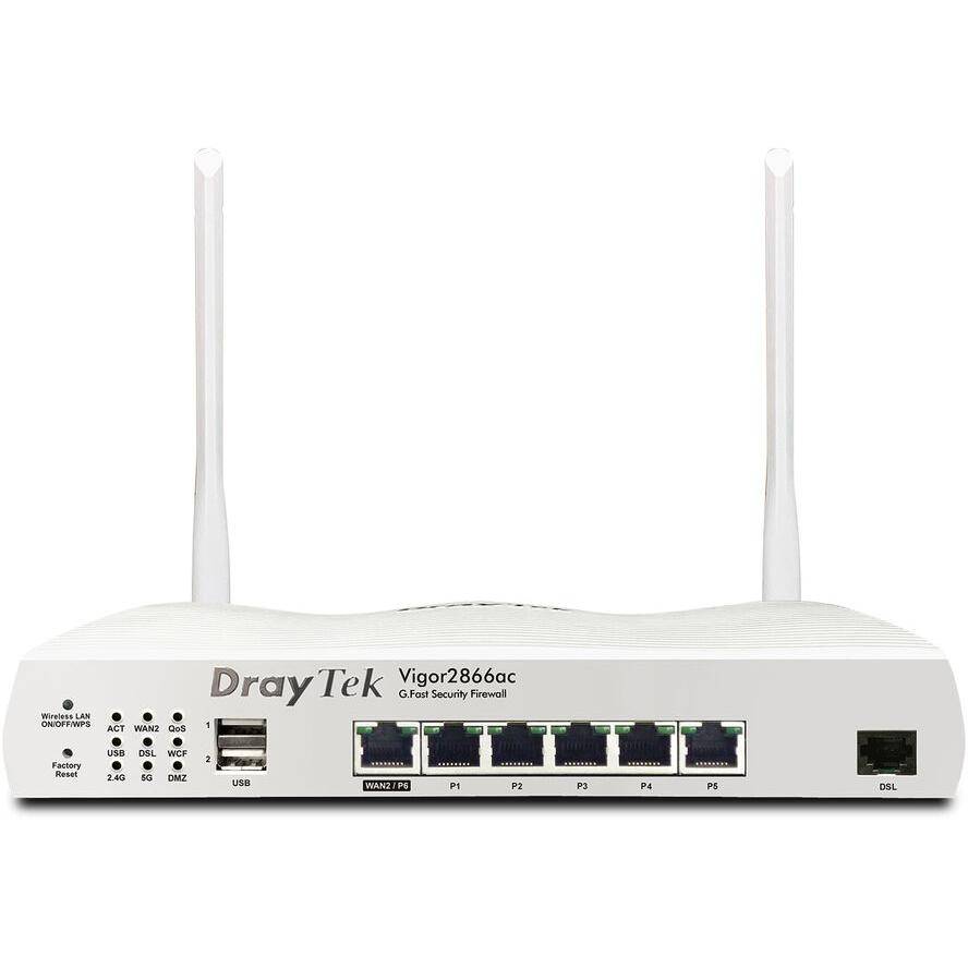 DrayTek Vigor 2866ax WLAN-AC ModemR. ADSL2+/VDSL2/G.Fast retail - V2866AX-DE-AT-CH