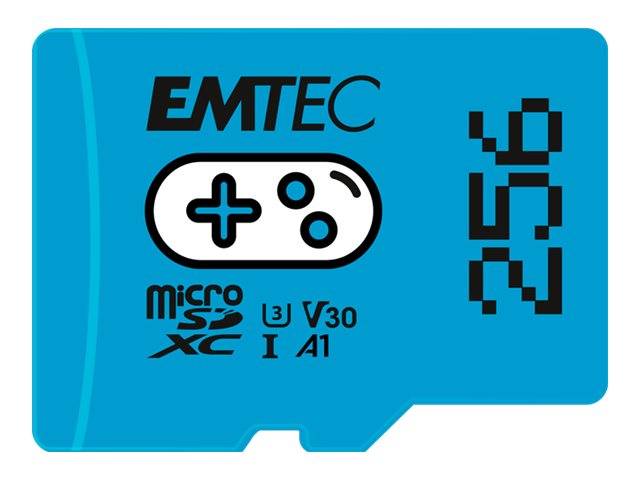 3126170175960 - MicroSD Card 256GB SDXC CL10 UHS1 U3 V30 A1 Gaming ECMSDM256GXCU3G