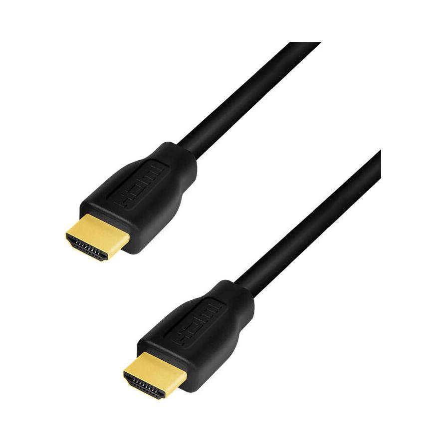 Logilink HDMI-Kabel A/M zu A/M, 4K/60 Hz, CCS, schwarz, 2,0m - CH0101