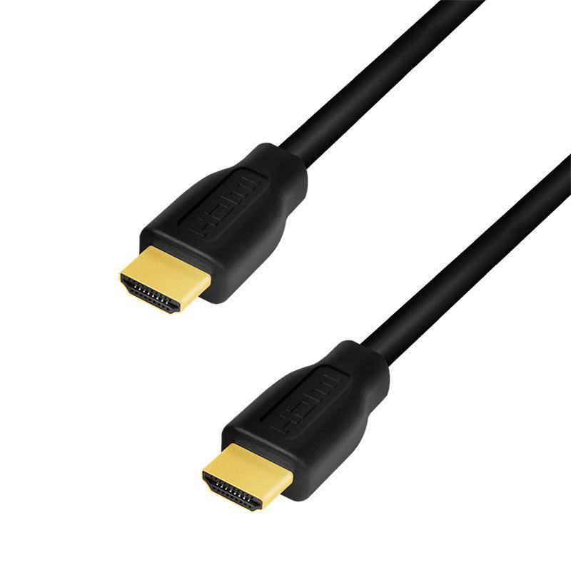 LogiLink HDMI-Kabel A/M zu A/M, 4K/60 Hz, CCS, schwarz, 3,0m