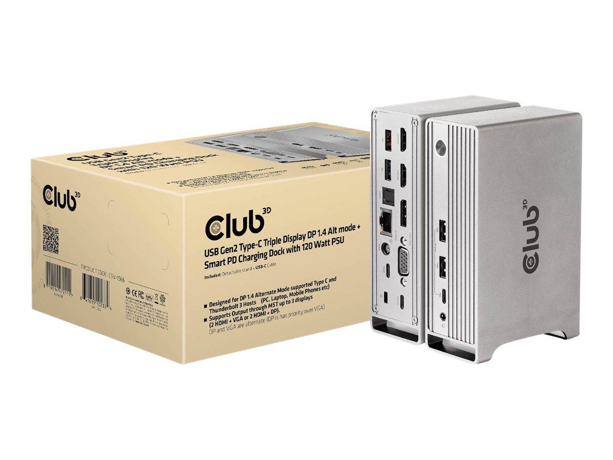 Club 3D CSV-1568, Dockingstation, Club3D 4K ChargingDock CSV-1568 (BILD1)