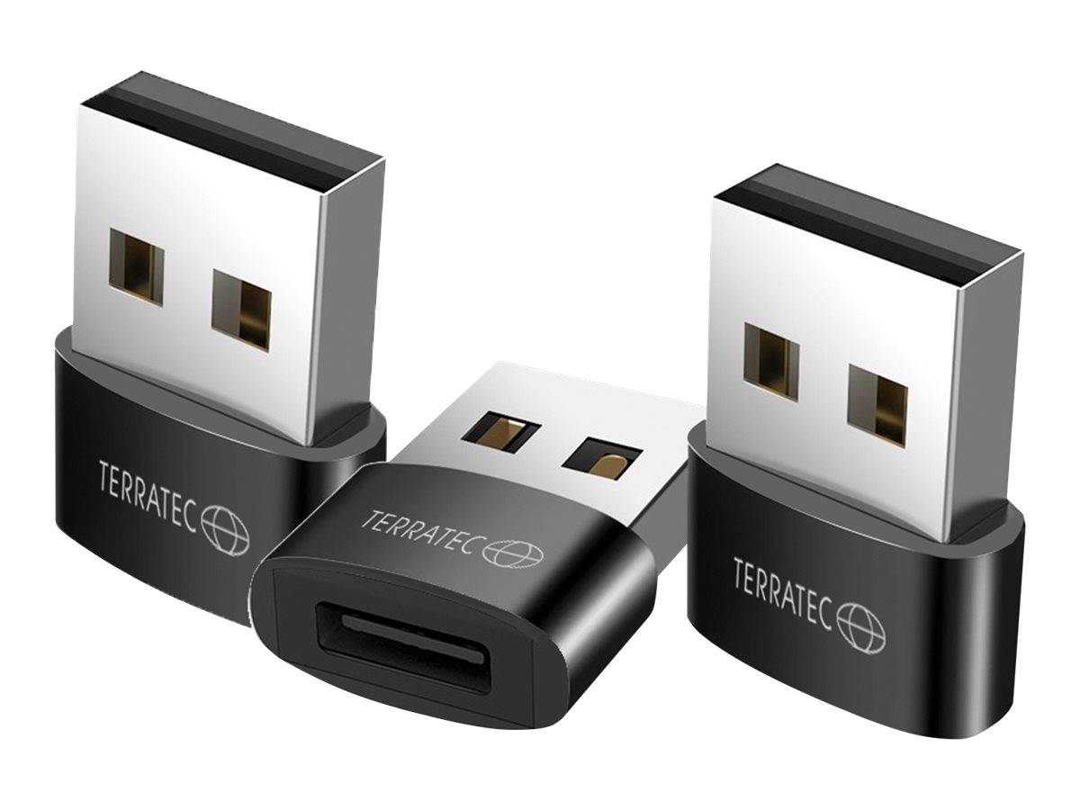 4040895009067 - TERRATEC Connect C20 - USB-Adapter - USB Typ A (M) zu 24 pin USB-C (W) - USB 31 (Packung mit 3)