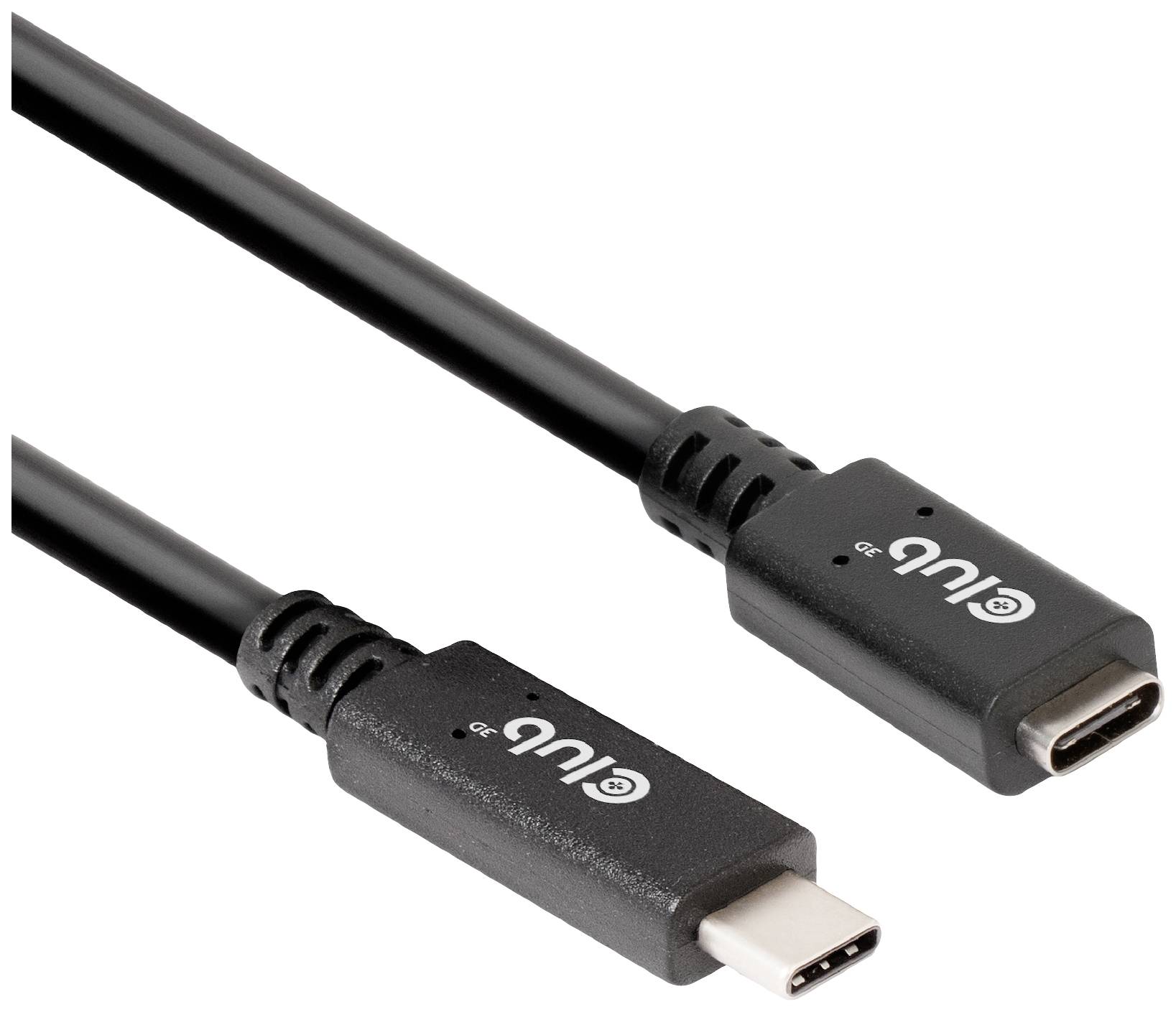 8719214472153 - Club 3D USB-Typ-C Gen1 Verlängerungskabel 5Gbps 60W(20V 3A) 4K60Hz St B 2m